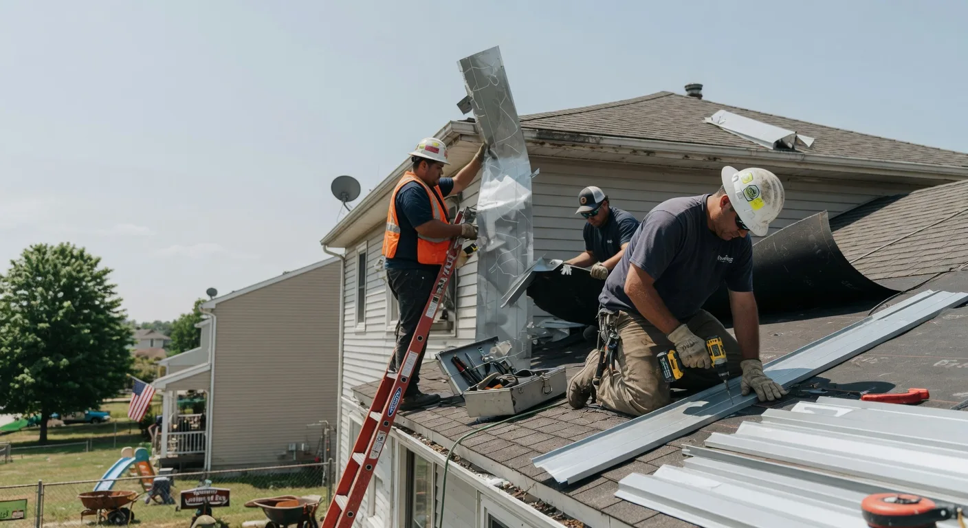 Storm Damage Metal Roof Repair in Greenbush, ME